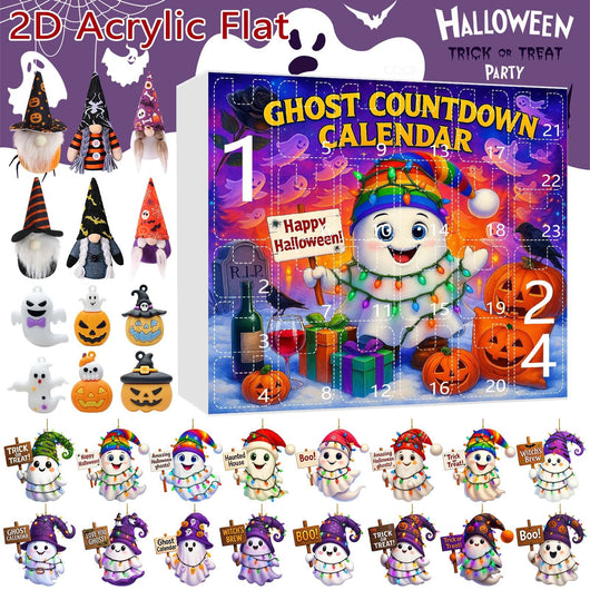 Adorno Navideño Muñeca Fantasma Calabaza en Caja Sorpresa - Image 32