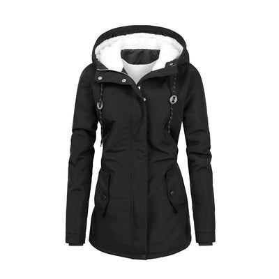 Abrigo Acolchado de Algodón para Mujer - Otoño Invierno