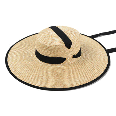 Sombrero de Paja Trenzado con Tiras - Estilo Europeo y Americano para Mujer - Image 6