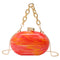 Bolso Bandolera de Cadena Acrílica Ovalada