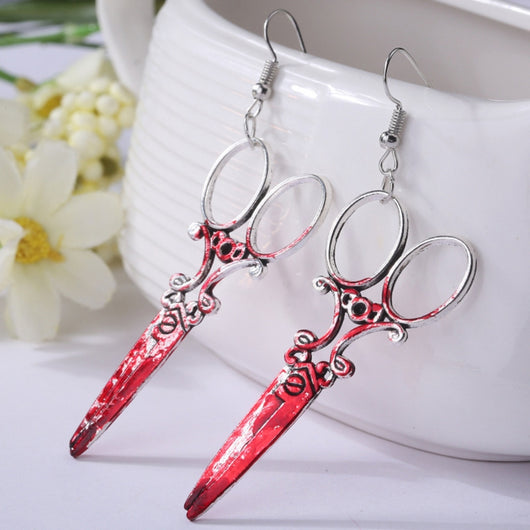 Pendientes de Terror para Halloween: Hacha y Tijeras Sangrientas - Image 2