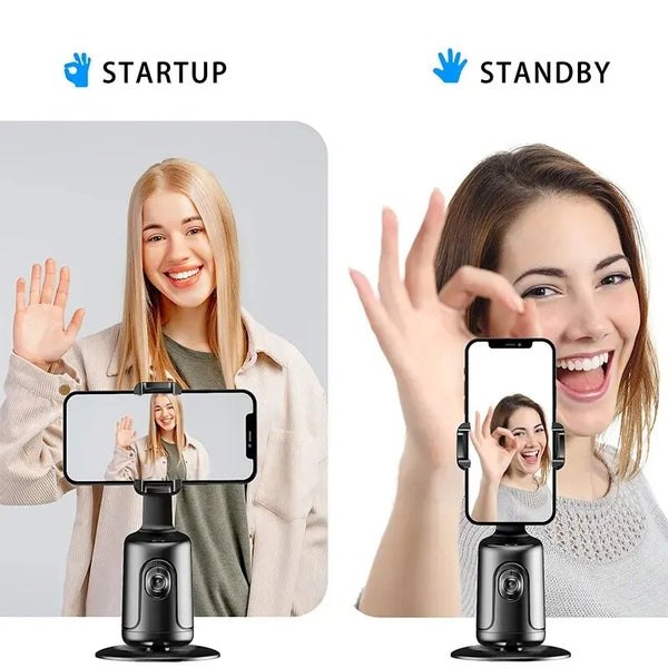 Gimbal Inteligente con Seguimiento de Rostro 360° para Smartphone