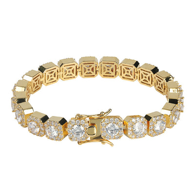Pulsera de Flor de Ciruela con Zircón Redondo para Hombre - Image 10