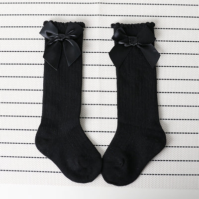 Medias Verticales con Moño de Encaje - Image 10