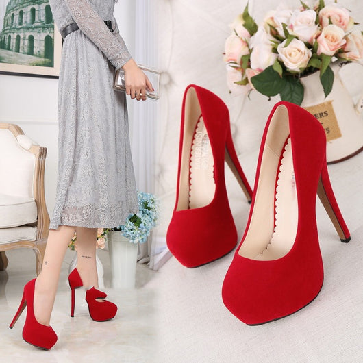 Zapatos de tacón alto con plataforma impermeables para mujer - Image 2