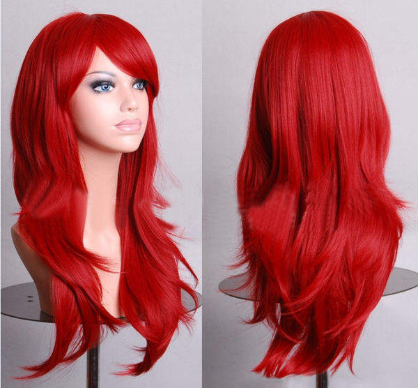 Peluca Cosplay Anime Larga Dorada - Estilo Europeo Premium