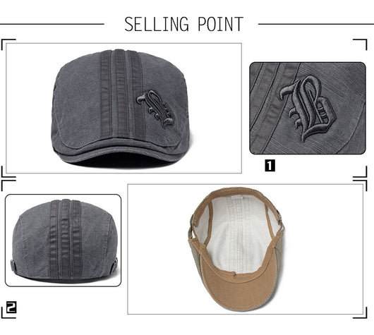 Boina Transpirable para Hombre con Letra - Gorro de Sol - Image 25