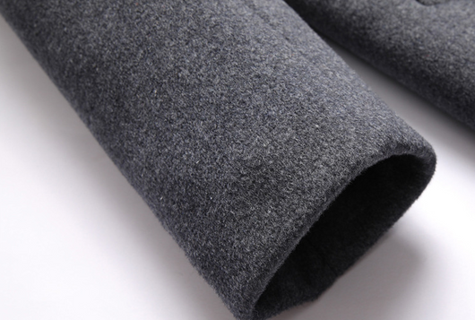 Abrigo de Lana Casual para Hombre con Gorro Desmontable - Image 14