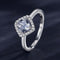 Anillo de Diamante Simulado Estilo Influencer - Anillo de Boda Elegante
