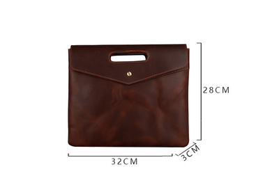 Maletín de Cuero Genuino para Hombre Estilo Vintage Ejecutivo - Image 9