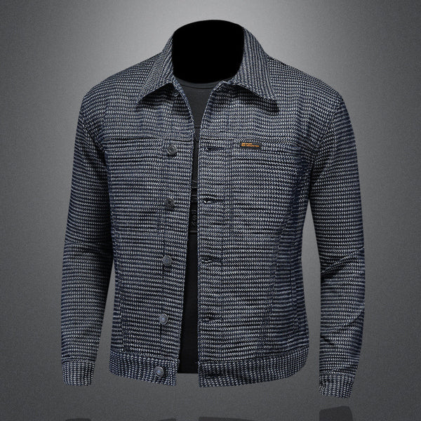 Chaqueta Denim Estilo Motociclista para Hombre - Diseño Europeo Casual