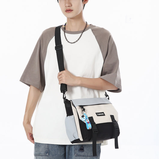 Bolsa de Hombro Casual Mujer Capacidad Grande Diseño Neutro Japonés - Image 3