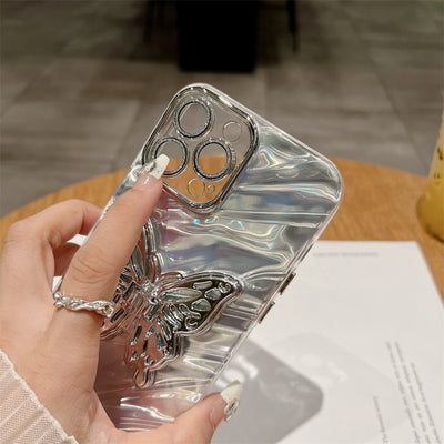 Funda Protectora con Efecto Agua y Mariposas de Silicona - Image 3