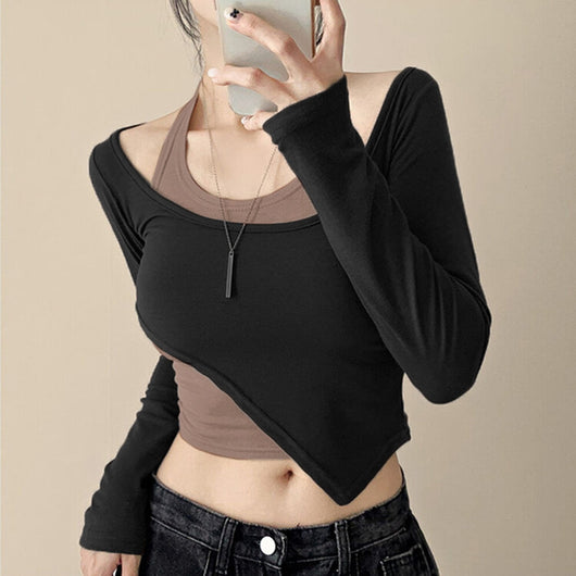 Conjunto de Dos Piezas Irregular Personalizado Estilo Hot Girl - Image 15