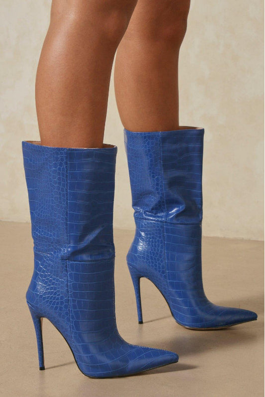 Botines de Tacón Alto Punta Afilada - Estilo Europeo y Americano para Mujer