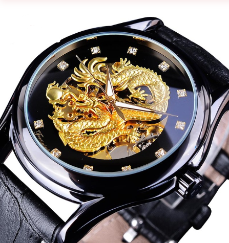 Reloj Dragón Mecánico Hueco - Estilo Casual Fashion