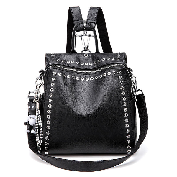 Bolso de Hombro Coreano para Mujer con Remaches - Diseño Moderno y Versátil