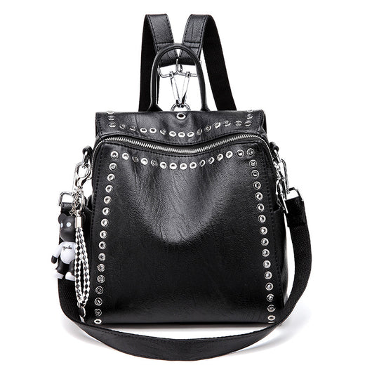 Bolso de Hombro Coreano para Mujer con Remaches - Diseño Moderno y Versátil