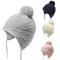 Gorro Infantil Invierno Algodón Tejido con Forro Polar Cálido