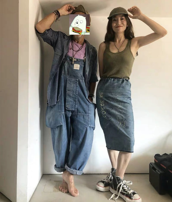 Jeans con Tirantes para Hombre