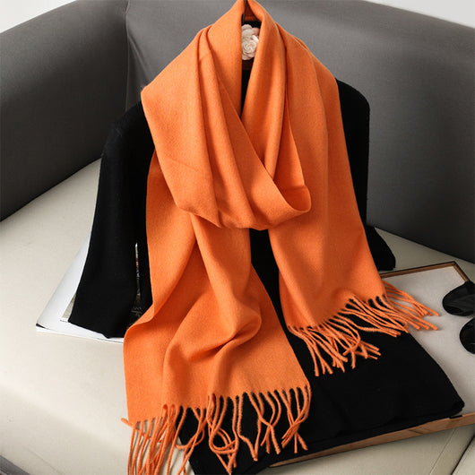 Pashmina Cálida de Color Sólido para Mujer - Chal Suave Estilo Cashmere - Image 69