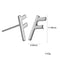 Nordic Rune Letter Earrings Made Of Stainless Steel Steel Color 10style