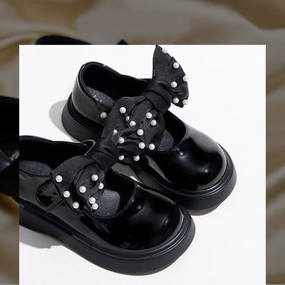 Zapatos de Cuero Suave para Niños - Suela Flexible Color Negro - Image 5