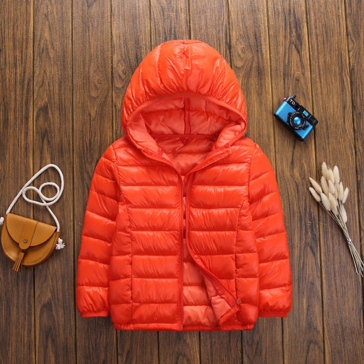 Abrigo Acolchado Infantil Ligero con Capucha - Chaqueta de Invierno en Algodón - Image 14