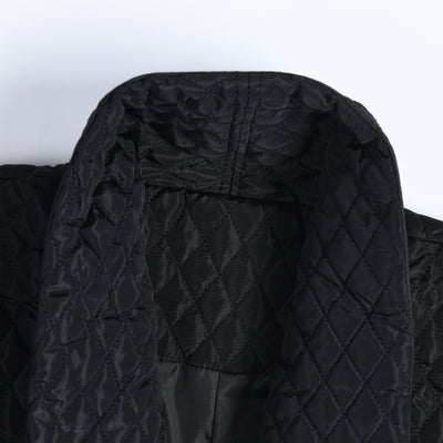 Chaqueta de Algodón Suelta Talla Grande con Botones Traseros - Largo Rodilla Primavera - Image 6
