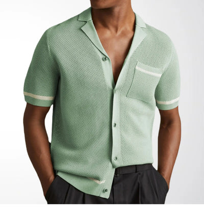 Playera de Punto Calada para Hombre - Estilo Casual Verano - Image 20