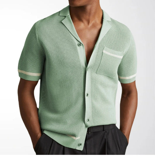 Playera de Punto Calada para Hombre - Estilo Casual Verano - Image 20