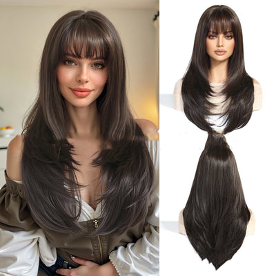 Flequillo Recto Degradado Oro Claro - Extensión de Cabello - Image 10