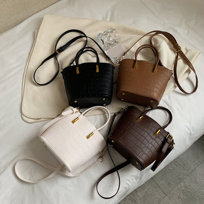 Bolso Cubo Portátil Estilo Coreano para Otoño e Invierno