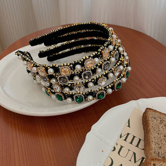 Diadema de Perlas Barrocas con Diamantes y Bordes Finos - Elegancia de Alta Gama - Image 16