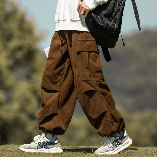 Pantalones de Pana Anchos Casuales para Otoño e Invierno - Image 4