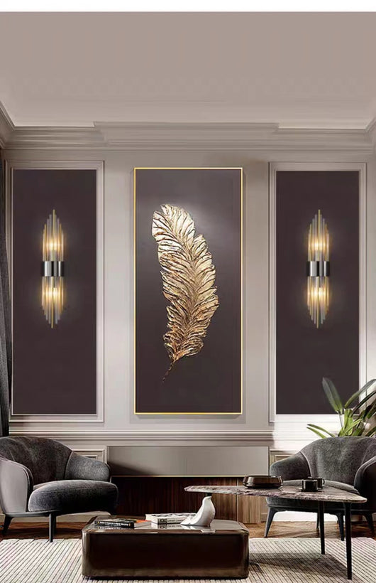 Lámpara de Cristal para Pared de TV - Iluminación Elegante para Sala de Estar - Image 14