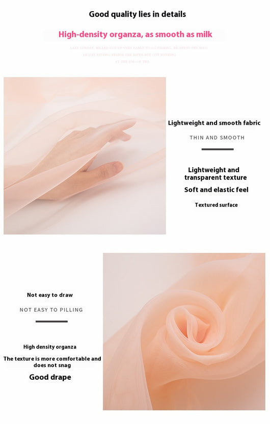 Tela de Organza de Malla Fina para Vestidos de Novia - Image 53