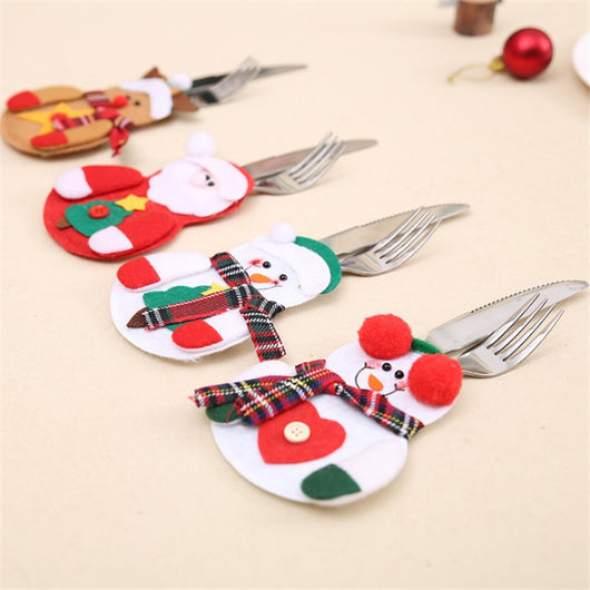 Porta Cubiertos Navideño Santa Claus para Decoración de Mesas - Image 16