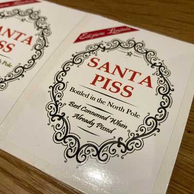 Set de Etiquetas Adhesivas Navideñas para Botellas - Image 3