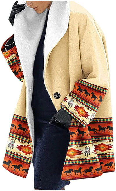 Abrigo Suelto con Capucha para Otoño e Invierno - Image 11