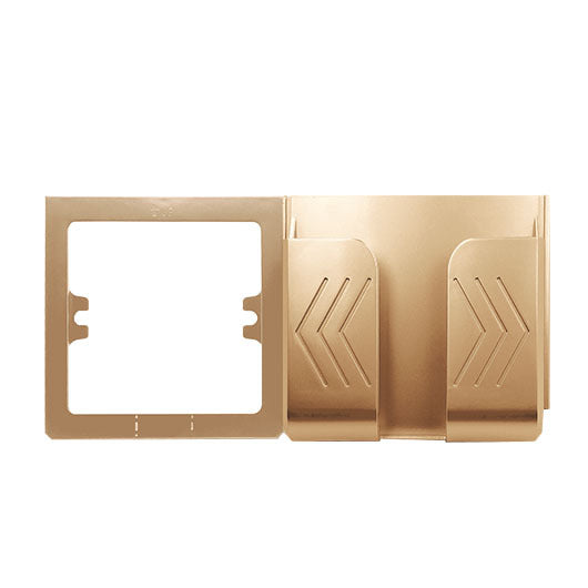 Enchufe de Pared Elegante Blanco con Detalles Dorado Champagne - Image 8