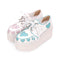 Plataforma Harajuku Gótica Corazón - Zapato Pancake de Moda