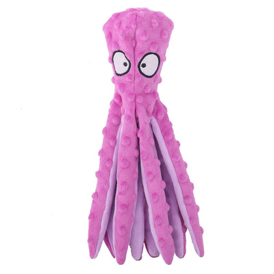 Juguete de Pulpo Chirriante para Perros - Juguete de Goma sin Relleno para Masticación y Dentición - Image 14