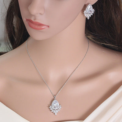 Juego de Joyas AAA para Novia - Collar, Aretes y Pulsera de Lujo - Image 3