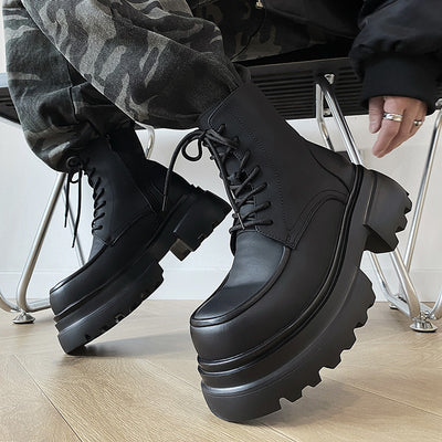 Botas Martin de Plataforma con Aumento de 7CM - Estilo Casual Elevado - Image 2