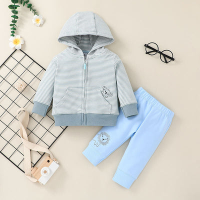 Conjunto de Sudadera con Capucha y Pantalón para Niño - Outfit Deportivo Otoñal - Image 3