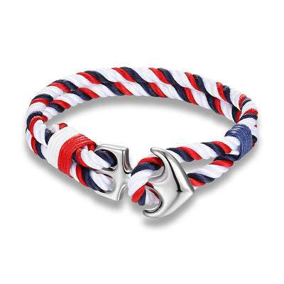 Pulsera de Supervivencia Náutica para Hombre con Cuerda Paracord y Ancla de Metal - Image 7