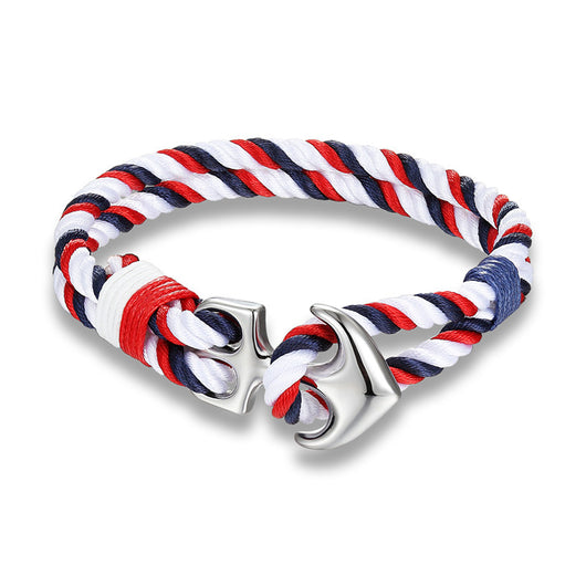 Pulsera de Supervivencia Náutica para Hombre con Cuerda Paracord y Ancla de Metal - Image 7