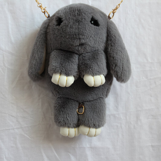 Mochila Infantil de Peluche Conejo Kawaii - Bolso Escolar Adorable