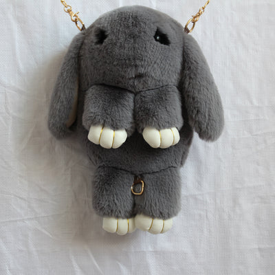 Mochila Infantil de Peluche Conejo Kawaii - Bolso Escolar Adorable